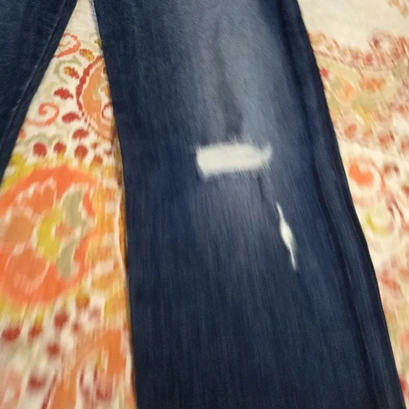 Flying Monkey Dark Blue Distressed Jeans - Picture 6 of 16